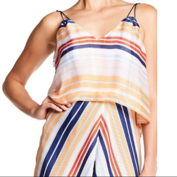 RACHEL Rachel Roy Striped Midi Popover - Picture 5 of 8